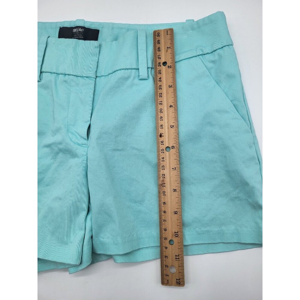 Mossimo Stretch Chino Mini Shorts Pastel Women's Sz 4 y2k preppy summer spring - Picture 3 of 7